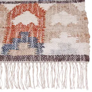 Jute Area Rug 160 x 230 cm Multicolour KALFA