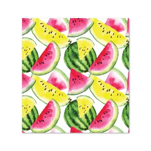 Colourful Melon Pattern Premium Glass Kitchen Splashback W600mm x H750mm