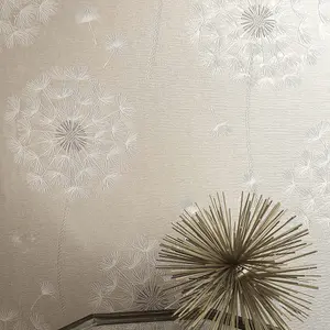 Holden Décor Opus Allora Cream Dandelion Embossed Wallpaper