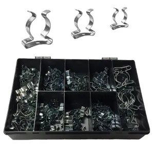 Homesmart 120 x Assorted Tool Spring Terry Clips Heavy Duty Storage/Shed Garage