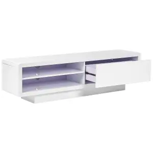 Beliani Modern TV Stand White ANTONIC