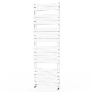 Rinse Flat Panel White Towel Radiator Bathroom Heated Towel Rail 1800x600mm