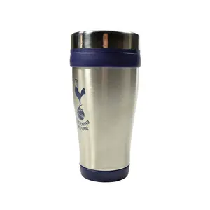 Tottenham Hotspur FC Executive Metallic Travel Mug Silver/Blue (One Size)