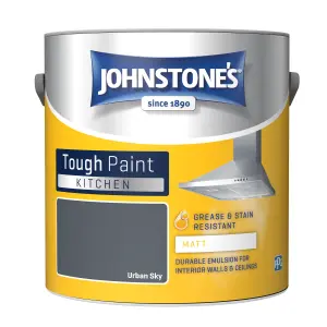 Johnstone's Kitchen Matt Tough Paint Urban Sky - 2.5L