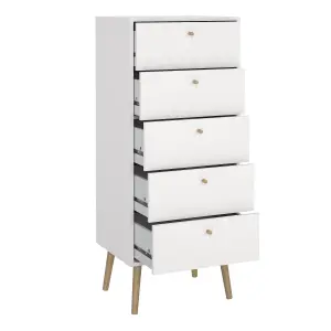 Cumbria Narrow Chest with 5 Drawers