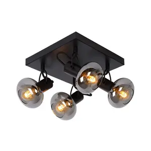 Lucide Madee Modern Ceiling Spotlight - 4xE14 - Black