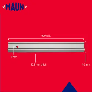 Maun Aluminium Safety Straight Edge 800 mm