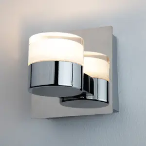 Single Polished Chrome 6W LED Bathroom Wall Light