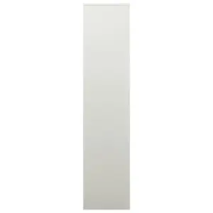 Berkfield Office Cabinet Light Grey 90x40x180 cm Steel