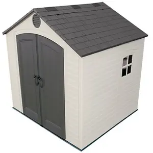 8 x 7.5 Life Plus Plastic Apex Shed With Plastic Floor + 1 Window (8ft x 7.5ft / 8' x 7.5' / 2.43m x 2.28m)