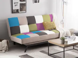 Retro Sofa Bed Multicolour LEEDS