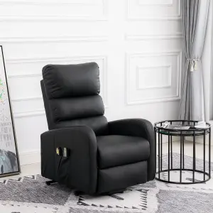 Faux Leather Power  Lift Recliner Chair with Heat & Vibration