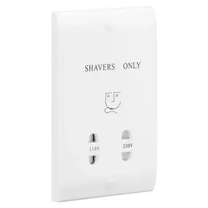 Greenbrook SHAS Dual Voltage Shaver Supply Unit Socket 230 Volt / 115 Volt