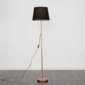 ValueLights Modern Standard Floor Lamp Base In Copper Metal Finish