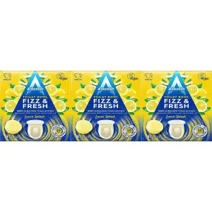 Astonish Toilet Bowl Fizz & Fresh Lemon Splash 8 Tabs (Pack of 3)