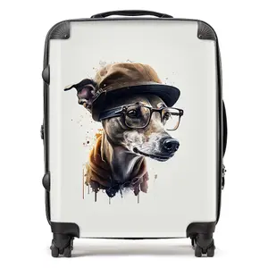 Whippet Dog Splashart Suitcase - Large