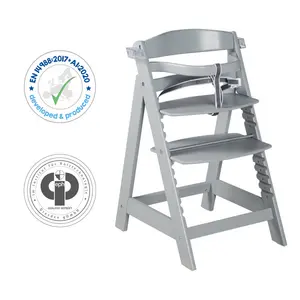 Sit Up High Chair Grey