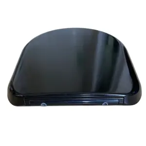 Euroshowers Black D One Slow Close Toilet Seat 375mm