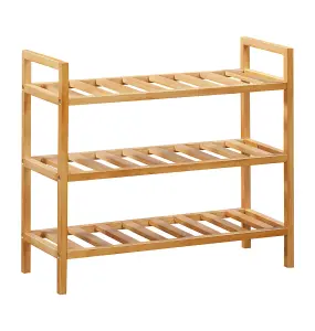 Hallowood Furniture Aston 3 Tier Stackable Shoe Rack