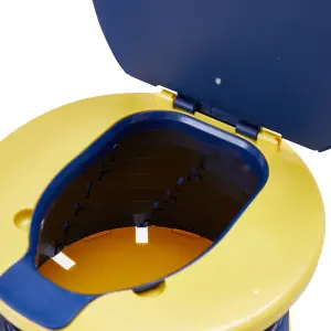 Dark Blue Travel Portable Toilet Car Foldable Potty Seat for Children