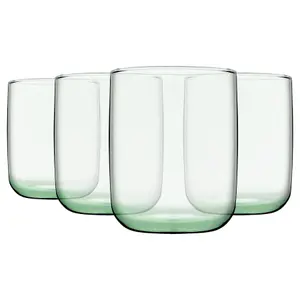 Pasabahce Aware Iconic Recycled Glass Tumblers - 280ml - Green - Pack of 4