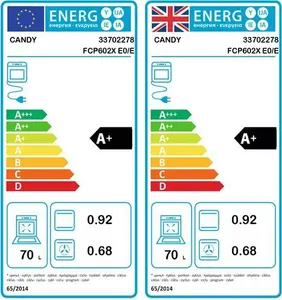 Candy Fcp602x E0/E Built-In Single Oven - Black