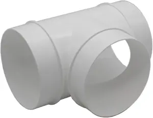 150mm 6" - Blauberg Round Circular Plastic Ventilation Duct Pipe T Joint Piece