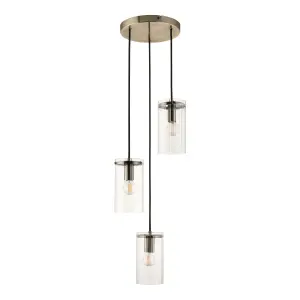 Harbour Studio Weston 3 Lamp Pendant ceiling light, (Dia)270mm