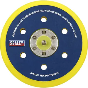 145mm DA Backing Pad for Hook and Loop Discs - Ideal for Dust-Free Finishing