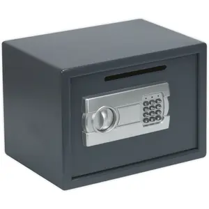 Secure Electronic Combination Safe with Cash Deposit Slot - Wall Mounted 350 x 250 x 250mm