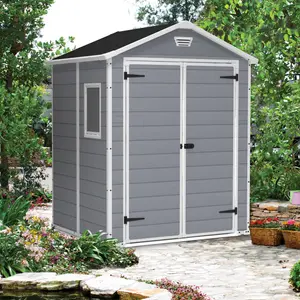 Keter Manor 6 ft. W x 5 ft. D Apex Outdoor Garden Shed