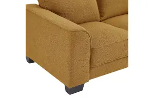 Jada 2 Seater Sofa, Mustard Boucle Fabric