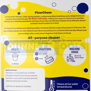 5L Floor & Surface Cleaner Lemon Multi Purpose Citrus 100:1 Concentrate 5 Litre