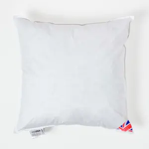 Homescapes Duck Feather Cushion Pads - Luxury Cushion Filler and Inserts 60 x 60 cm (24 x 24")