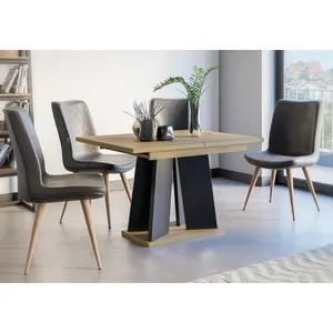 Extendable Dining Table Alekzander Brown/Black