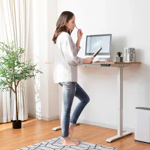 Costway Electric Standing Desk Stand-up Ergonomic Computer Workstation w/ Smart Controller