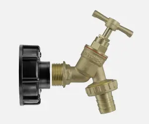 IBC TANK Fitting Adapter Selection CAP TAIL VALVE Connector Outlet IBC Brass bib BARB (S60x6)