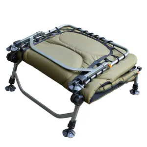 CARPZILLA Carp Fishing Bed Chair Bedchair Camping Heavy Duty 8 Adjustable Legs