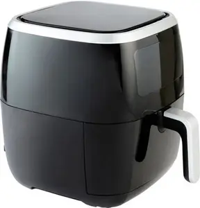 Dunelm Digital 6.8L Black Air Fryer, Plastic