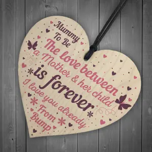 Red Ocean Mummy To Be Hanging Gift Sign New Mummy Love Bump Gifts