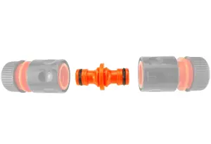 Universal garden hose double male hose connector/joiner/adaptor (connects to all other quality hose fittings)