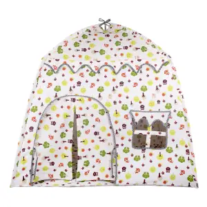 Woodland Green Cottage Play Tent For Kids, Woodland Themed Kids Tent