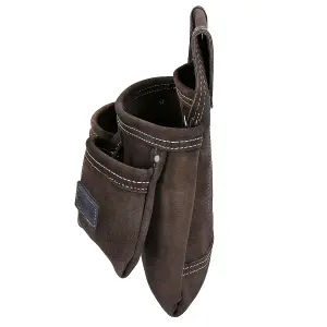 TOUGH MASTER Suede Leather Tool Pouch 4 Pockets - 1.6-1.8 Millimeters (TM-418SP)