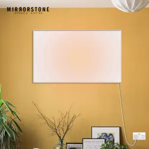 Mirrorstone 580W Classic Infrared Heating Panel With White Frame