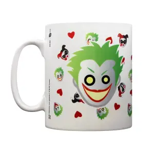 GB Eye Limited Emoji Harley Quinn And The Joker Mug White/Red/Green (One Size)