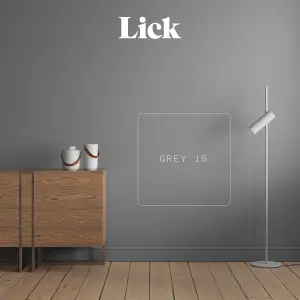 Lick Grey 15 Matt Emulsion paint, 2.5L