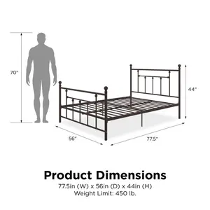 Eastford Bed Frame Bronze / Double (4'6)