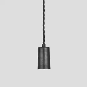 Industville Sleek Edison Pendant, 1 Wire, Pewter