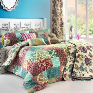 Marinelli Hand Painted Floral Print Duvet Cover Set