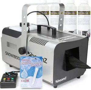 Beamz SNOW1800 Snow Machine With 20L Fluid & Fake Snow